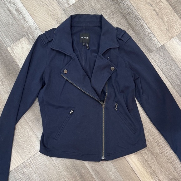 Nic & Zoe anthropologie zip front moto sweatshirt/ jacket ❤️ - Picture 3 of 7